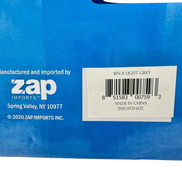 Royexe Fabric Storage Cubes 8-Pack With Dual Handles Light Grey New in Box - Picture 7 of 9